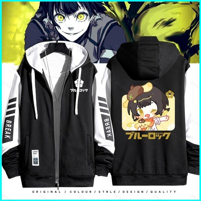 GN Blue Lock Bachira Meguru Chigiri Hyoma Nagi Seishiro hoodie cardigan áo len cosplay