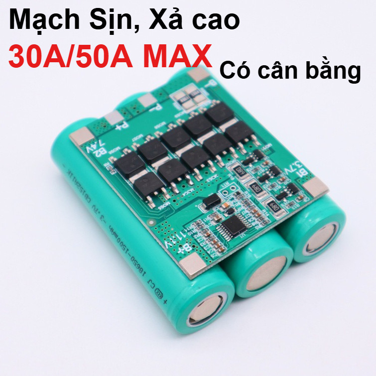 Mạch bảo vệ 3S 12,6v 30A BW Bảo vệ sạc xả và cân bằng cho các loại pin 3.7v 18650 21700 lipo LK247