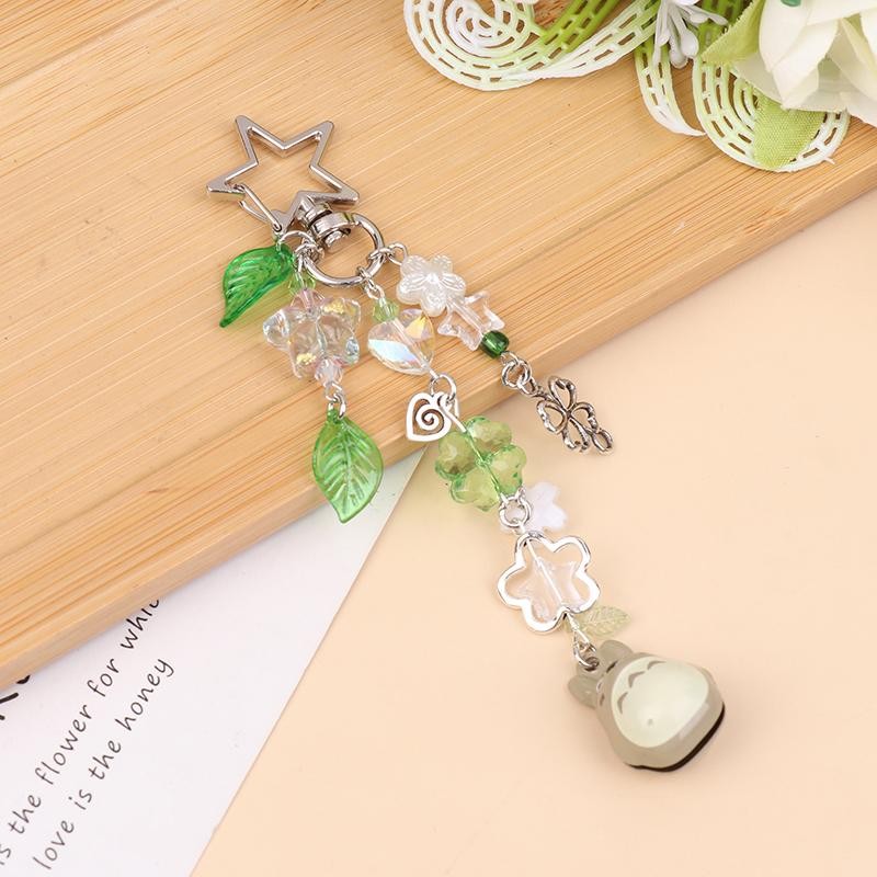 Inspring Lá Xanh Móc Khóa Động Vật Dễ Thương Điện Thoại Quyến Rũ My Dearest Hàng Xóm Thẩm Mỹ Quà Tặn