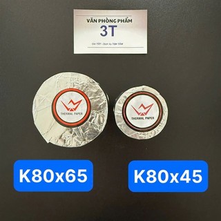 Giấy in nhiệt chính hãng Limi K80 lõi nhỏ 19mm (Dùng cho máy in nhiệt Thu Ngân)