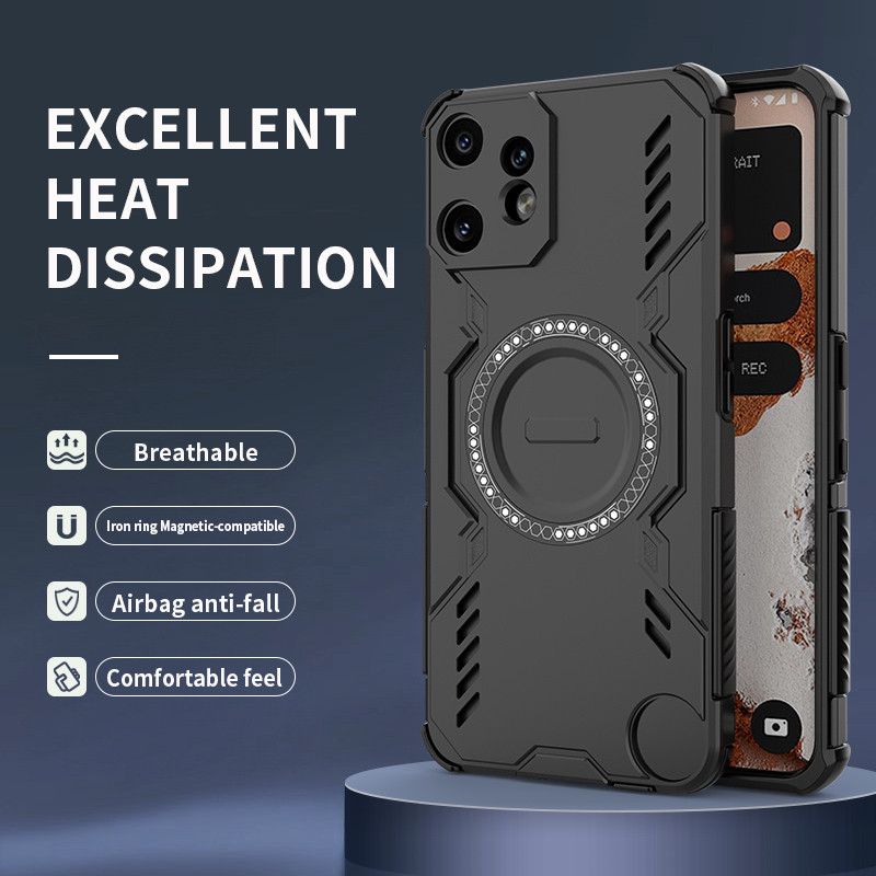 Dành Cho Nothing CMF Phone 2 Pro Casing ELVEV TPU Cứng PC Tản Nhiệt Hút Vỏ Điện Thoại