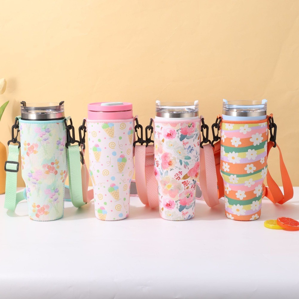 SUGAW Túi Nước Tay Tumbler Hộp Đựng Túi Cốc Cách Nhiệt Túi Tumbler Vỏ Bảo Vệ Cho 40oz Stanley Tumble