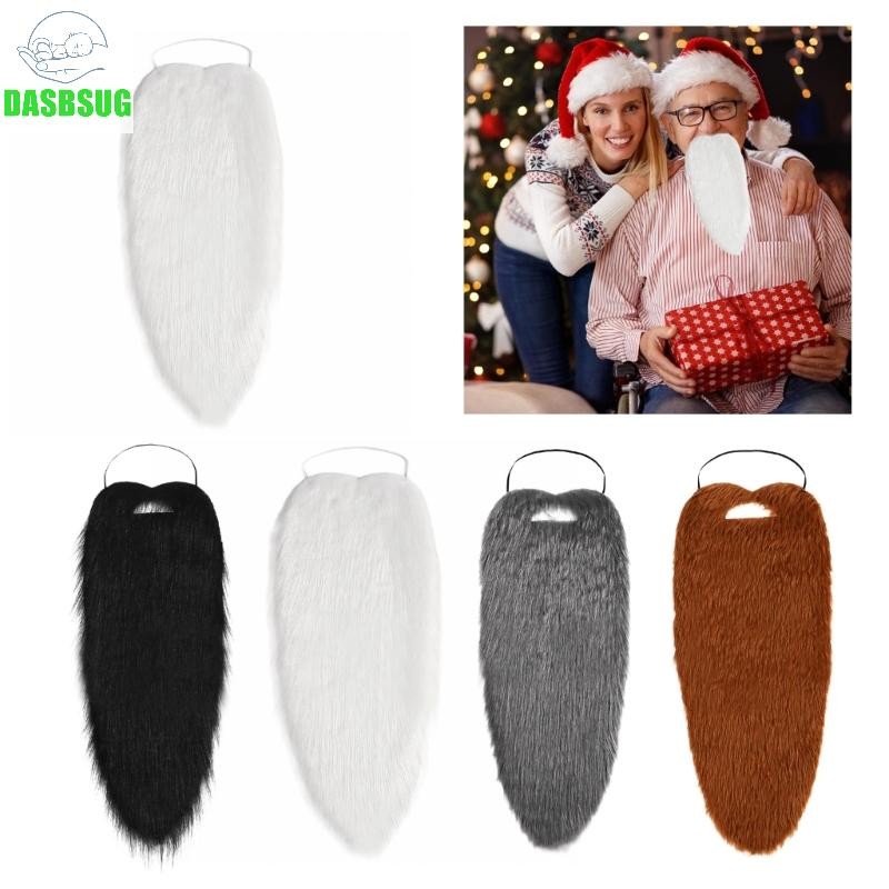 DASBSUG Giả Râu Giả ria mép Đen Râu Giáng Sinh Râu Dài Râu Giả Đánh Răng Ông Già Noel Râu Đảng Râu C