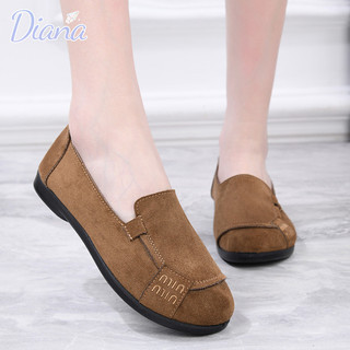 Mới Retro Mũi Tròn Bơm Nữ Giày Slip-on Flat Loafers