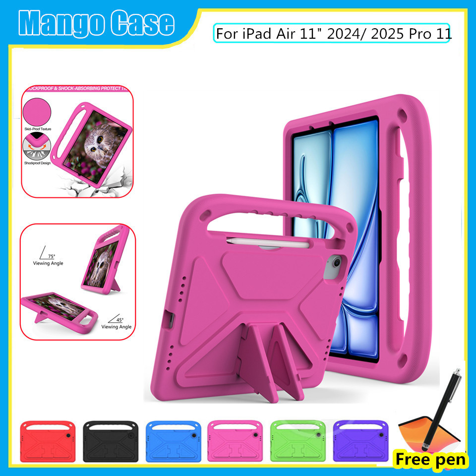 Ốp Lưng Cho iPad Air 11 "Air6 2024 M2 / 2025 M3 Pro 11 M4 Vỏ An Toàn Trẻ Em Bảo Vệ Máy Tính Bảng Chấ
