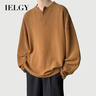  Áo dài tay thời trang nam IELGY dáng rộng màu trơn 