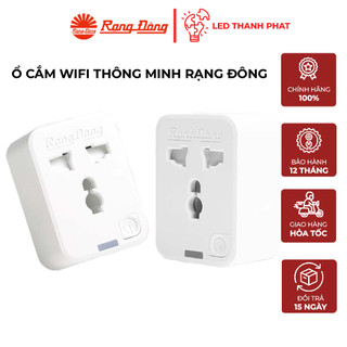 Ổ Cắm Wifi Rạng Đông 16A  Điều Khiển Từ Xa Qua Internet 3500W Có Chức Năng Hẹn Giờ