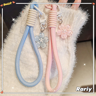 Trái tim bé gái Thạch Sakura  Điện thoại Dễ thương Vỏ tai nghe Mặt dây chuyền Đa năng Điện thoại Dây buộc-RY