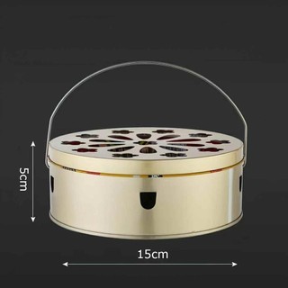 Hộp đốt nhang chống muỗi chuyên dụng có quai xách tiện dụng,chất liệu thép không gỉ,Khay hộp đựng SH