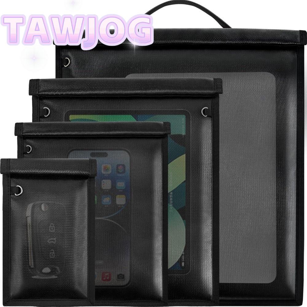 TAWJOG 4 Túi Faraday lớn, Lồng Faraday chống cháy lớn, Chặn tín hiệu chống trộm thời trang Túi Farad