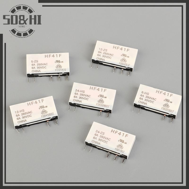 【 SD & HI 】 HF41F-24-ZS HF41F-12-ZS HF41F-5-ZS HF41F-5-HS HF41F-12-HS HF41F-24-HS Rơle công nghiệp S
