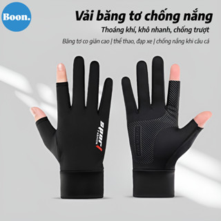 Găng tay ngắn lái xe chống nắng, bao tay hở ngón lái xe, chống trượt và chống mài mòn, chất liệu thoáng khí