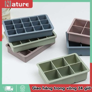 Khay làm đá silicon CAO CẤP, KHAY TRỮ ĐÔNG ĐỒ ĂN DẶM có nắp đậy, hàng loại 1, không chứa BPA, BPS