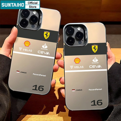 Suntaiho Ốp Lưng iPhone Ngầu Racing Các Yếu Tố Thương Hiệu Họa Tiết IDM Cứng Cao Cấp Chống Sốc Chống Bẩn Cho iPhone 11 12 13 14 15 16 Pro Max IP