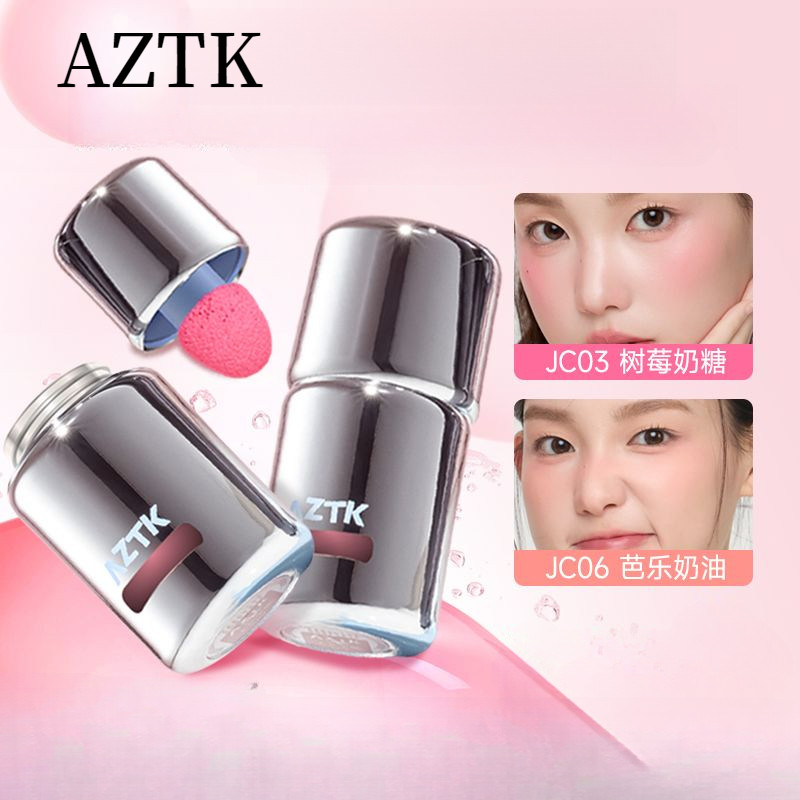 Aztk Liquid Powder Blusher Bột Tự Nhiên Blusher Bùn Làm Sáng Da Sửa Chữa Aqua Liquid Powder Blusher 