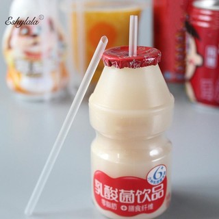 Eshylala 500 Chiếc DIY Ống Hút Nhựa Dùng Một Lần Ngắn Trong Suốt Đầu Nhọn Mỏng Ống Hút Uống Hàng Hóa Phụ Kiện Nhà Bếp Eshylala