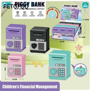 Hộp đựng tiền tiết kiệm tiền PETOFQQ ATM Mini Đồ chơi trẻ em Heo đất Đồ chơi tiết kiệm tài chính Quà tặng trẻ em Mật khẩu Tiết kiệm tiền Ngân hàng Bé trai Bé gái 