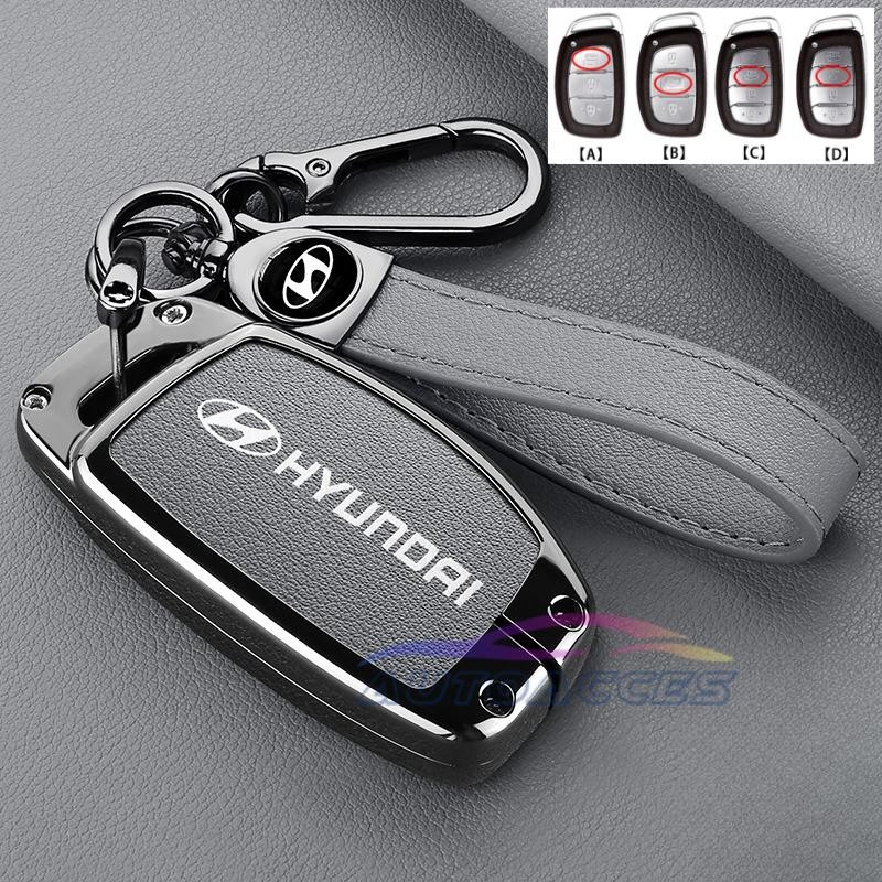 Bao da chìa khóa xe hợp kim kẽm cho Hyundai Creta 2022-2023, Hyundai Stargazer 2023, Hyundai I10/ El