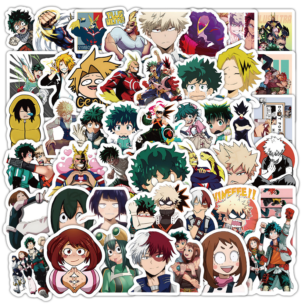 103 Chiếc My Hero Academia Sticker Pack - Đề Can Deku, Bakugo & Todoroki Hero Cho Điện Thoại & Tạp C