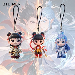 BTLIMER Nezha Móc Chìa Khóa Mặt Dây Chuyền, Acrylic Nezha 2: Móc Khóa Biển Quỷ Trẻ Em, Túi Hoạt Hình Ao Bing Di Động Vui Nhộn Trang Trí Quà Tặng Trẻ Em