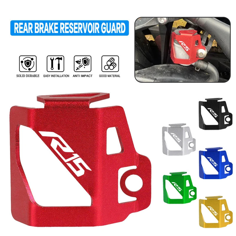 Phụ Kiện Xe Máy Cho Xe YAMAHA YZF R15 YZFR15 R15 V3 YZF-R15 Phanh Sau Chứa Chất Lỏng Nắp Dầu Bảo Vệ 