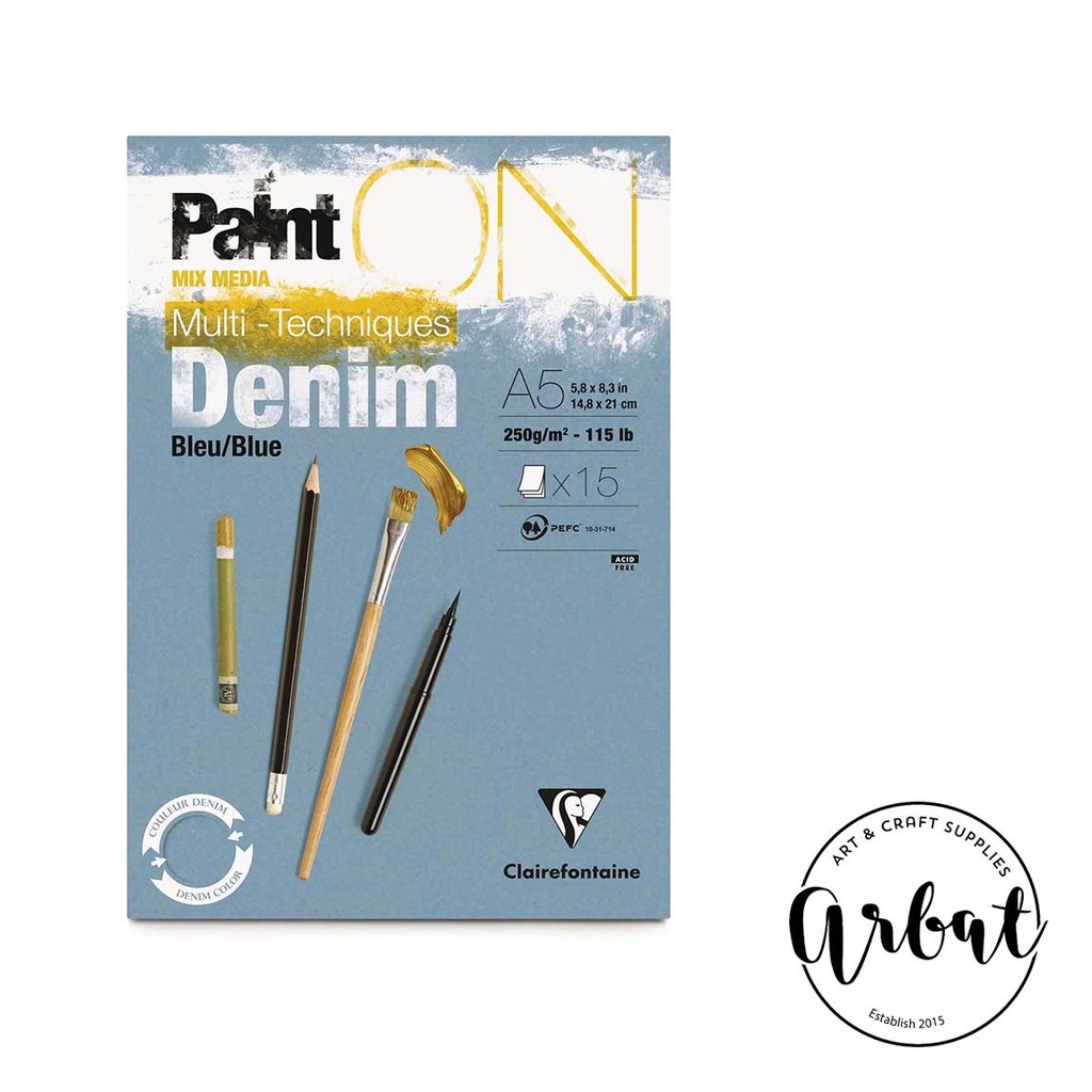 [ARBAT] Sổ Clairefontaine Paint-On Denim