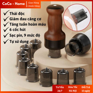  Máy Giác Hơi Cạo Gió Massage Bộ Giác Hơi Máy Giác Hơi Điện Mini 9 Cấp Độ Giảm Đau Tăng Tuần Hoàn Máu CoCo - MGH01 