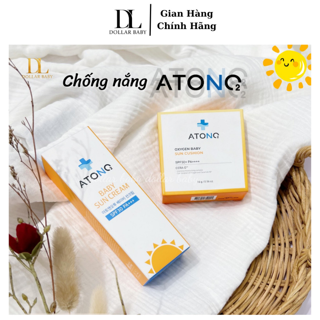 Kem Chống Nắng Thuần Chay Atono 2 Oxygen Daily Sun Cream Spf30 Pa+++ (50G) - Cho Bé 6M - Hàn Quốc.