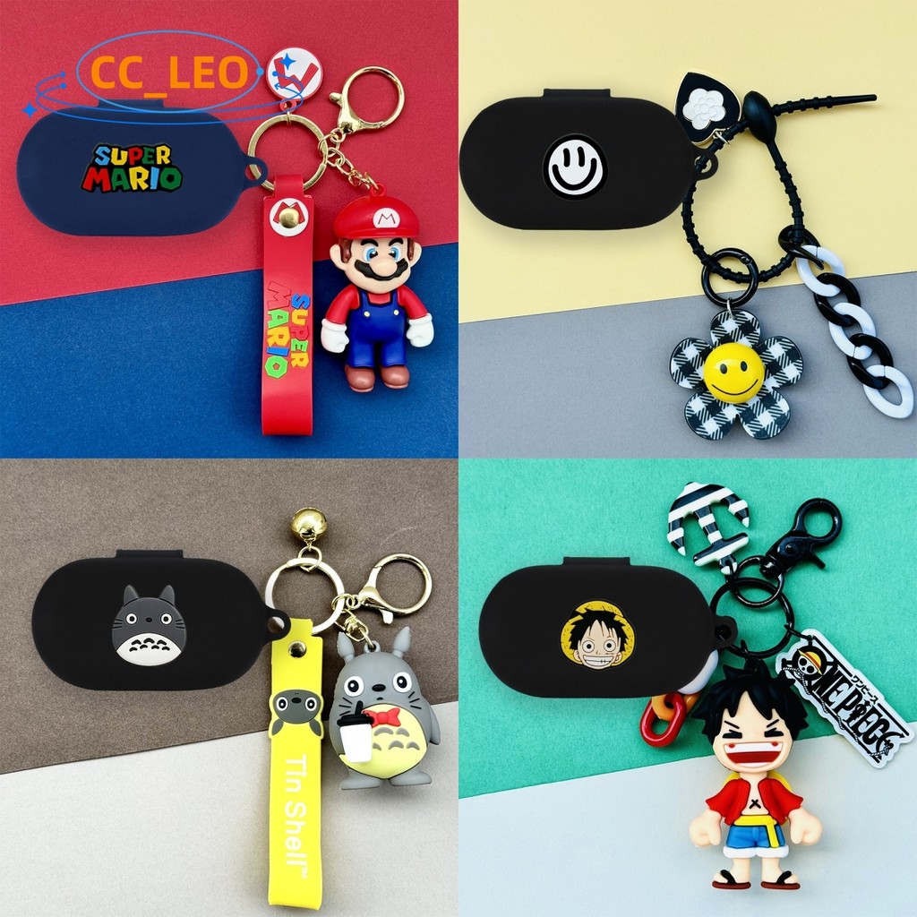 for Anker Soundcore V20i Case Cartoon Keychain Pendant Cute Silicone Soft Case Suitable for Soundcor