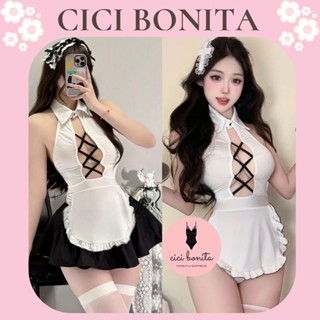 Tạp Dề Màu Trắng Hóa Trang Cô Hầu Ngây Thơ CP204 CICI BONITA HCM