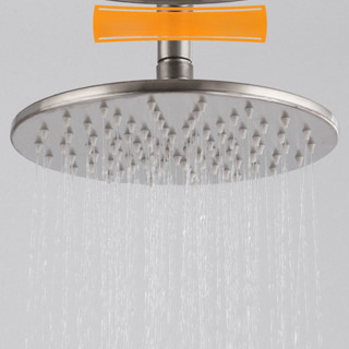 Bát sen tắm đứng inox 304 trắng mờ đường kính 20cm cổ xoay 360 độ linh hoạt