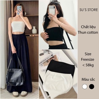 Áo Ống Quây Croptop Thun Trơn Co Giãn SUSSTORESG A2225 Thời Trang Nữ