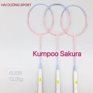VỢT CẦU LÔNG KUMPOO SAKURA TRẮNG HỒNG,XANH CHÍNH HÃNG (căng tối đa 12,7kg Sport Cán Vợt)