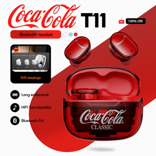  Tai nghe Bluetooth trong tai Coca-Cola T11 có Bluetooth 5.4 Khử tiếng ồn ENC Tuổi thọ pin 5H Điều khiển cảm ứng & Khả năng tương thích đa hệ thống 