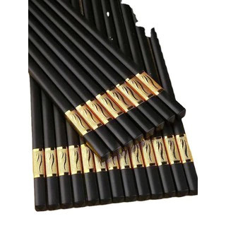 Set đũa bàn ăn cao cấp các loại đũa nhựa mạ vàng đũa gỗ, đũa nhựa chịu nhiệt