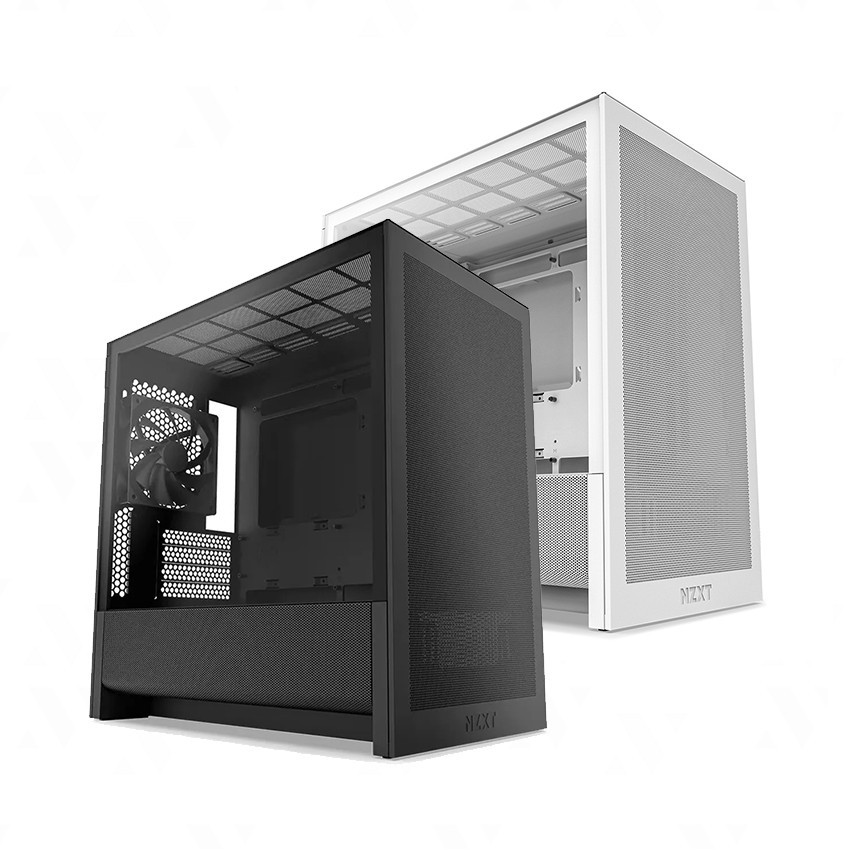 Vỏ Máy Tính NZXT H3 FLOW ALL Black/ White (M-ATX/ Mid Tower)  - Hàng Chính Hãng