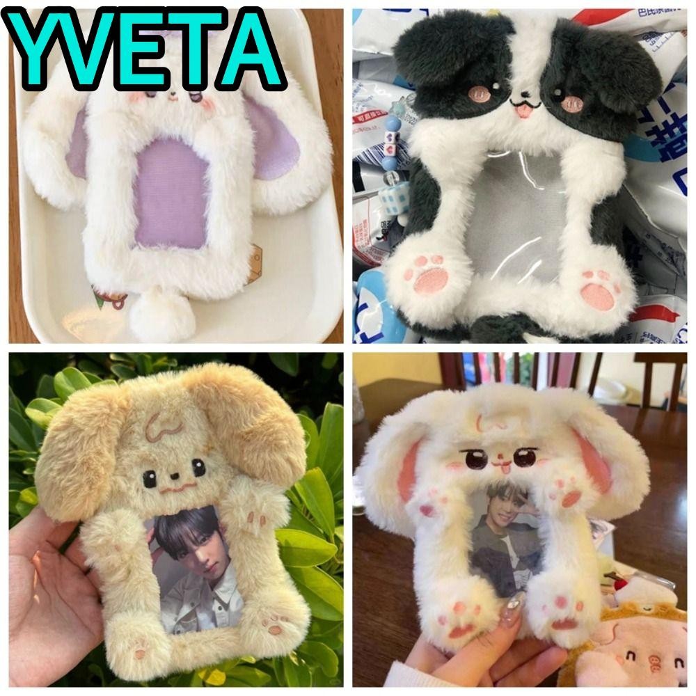 Yveta Photocard, Sang Trọng Tai Thỏ / Border Collie Photo Card Holder, Phim Hoạt Hình Đa Năng Thẻ Ta