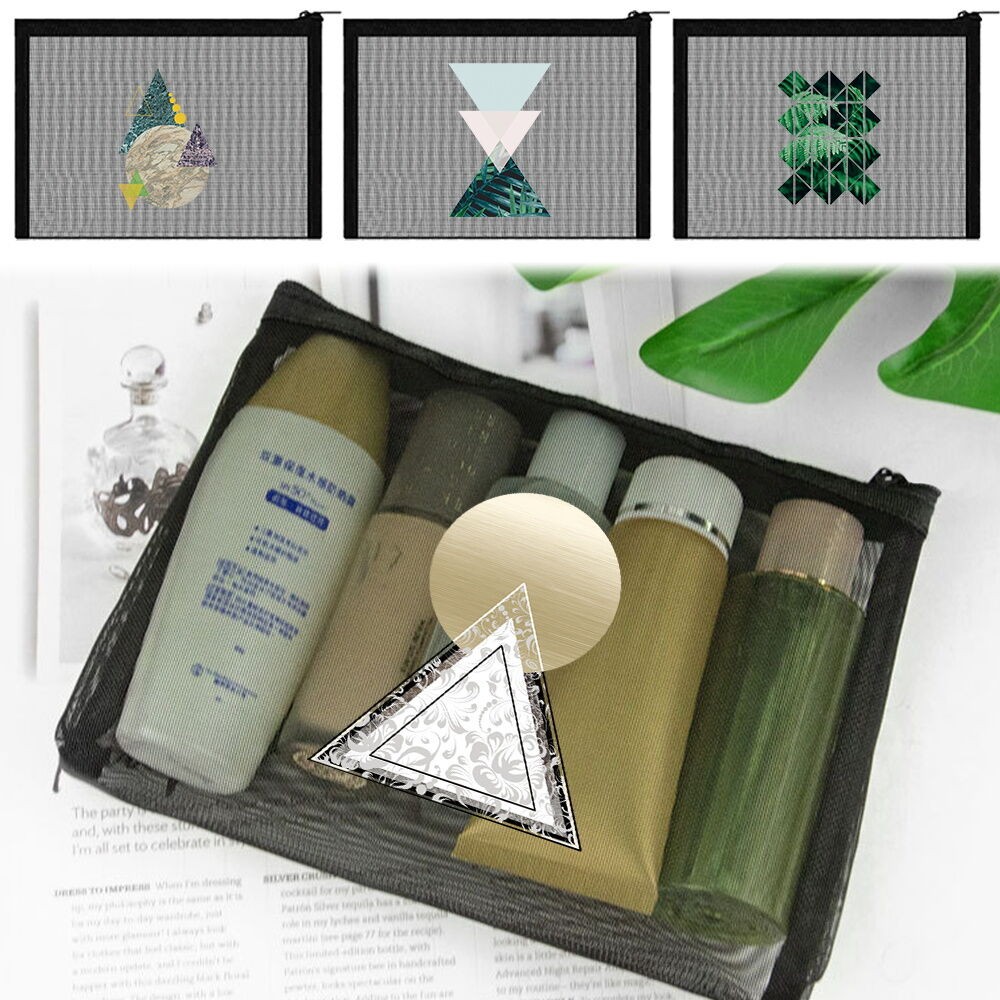 Mesh storage bag Cosmetic sample Storage bags Coin and miscellaneous storage Pouch In Stock shape Se