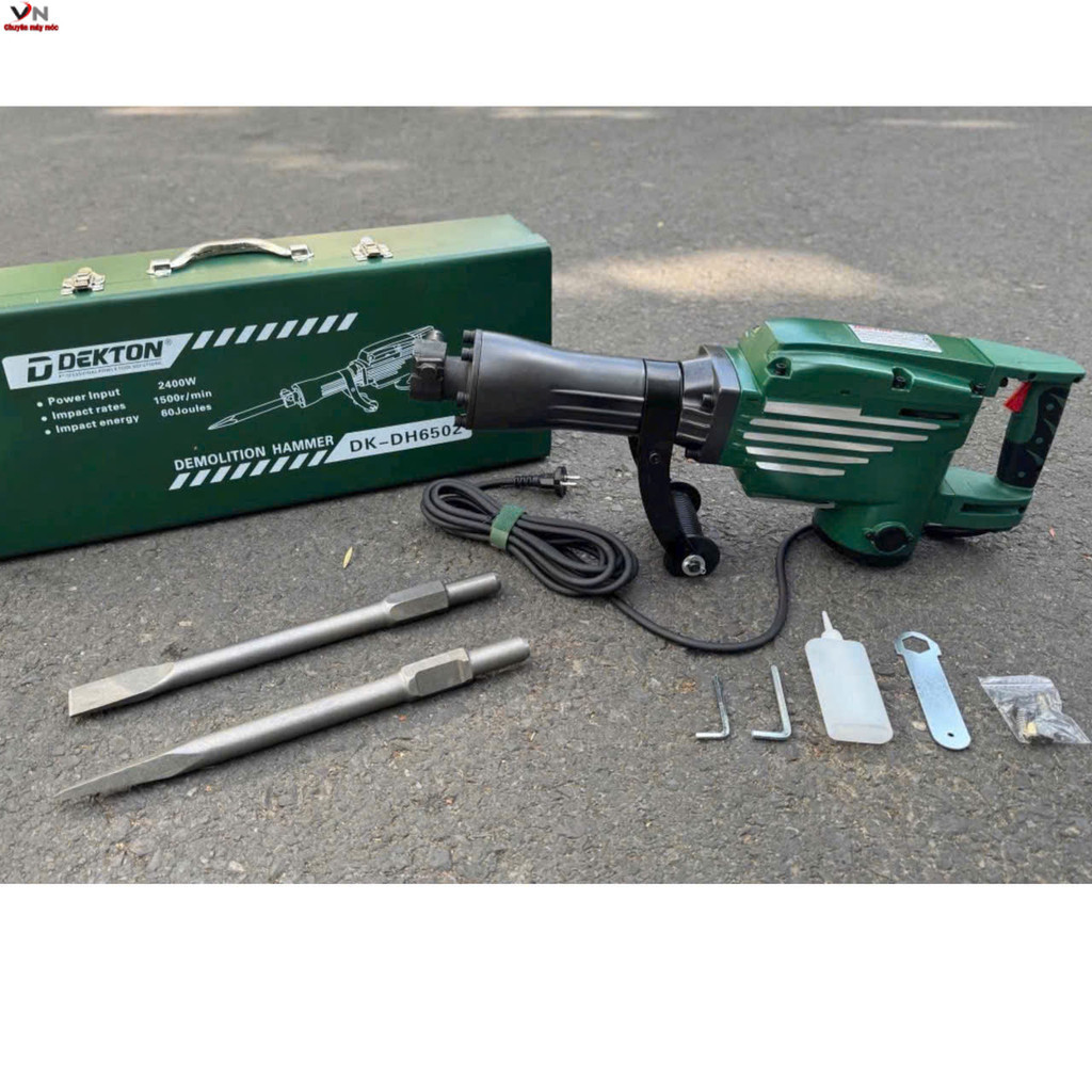 Máy đục bê tông 30mm Dekton DH6502 2400w VN Máy Móc