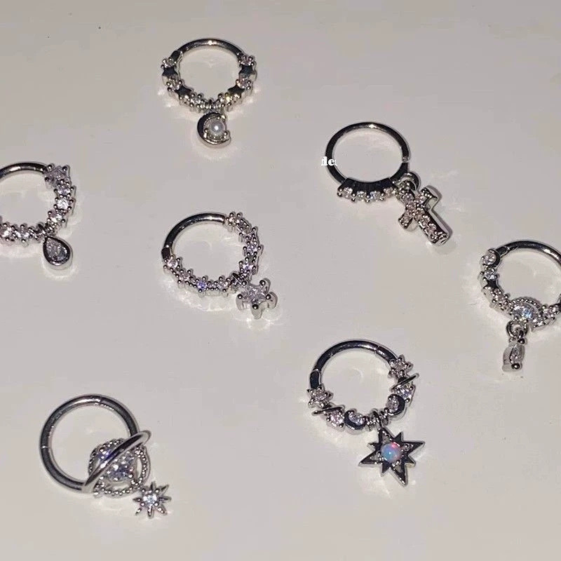 Bông tai xuyên hành tinh kim cương giả mới dành cho nữ