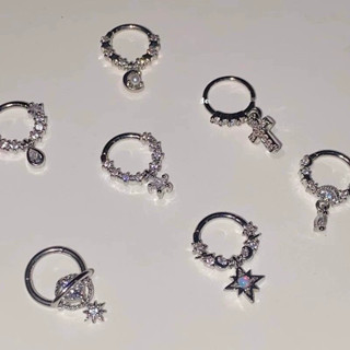 Bông tai xuyên hành tinh kim cương giả mới dành cho nữ