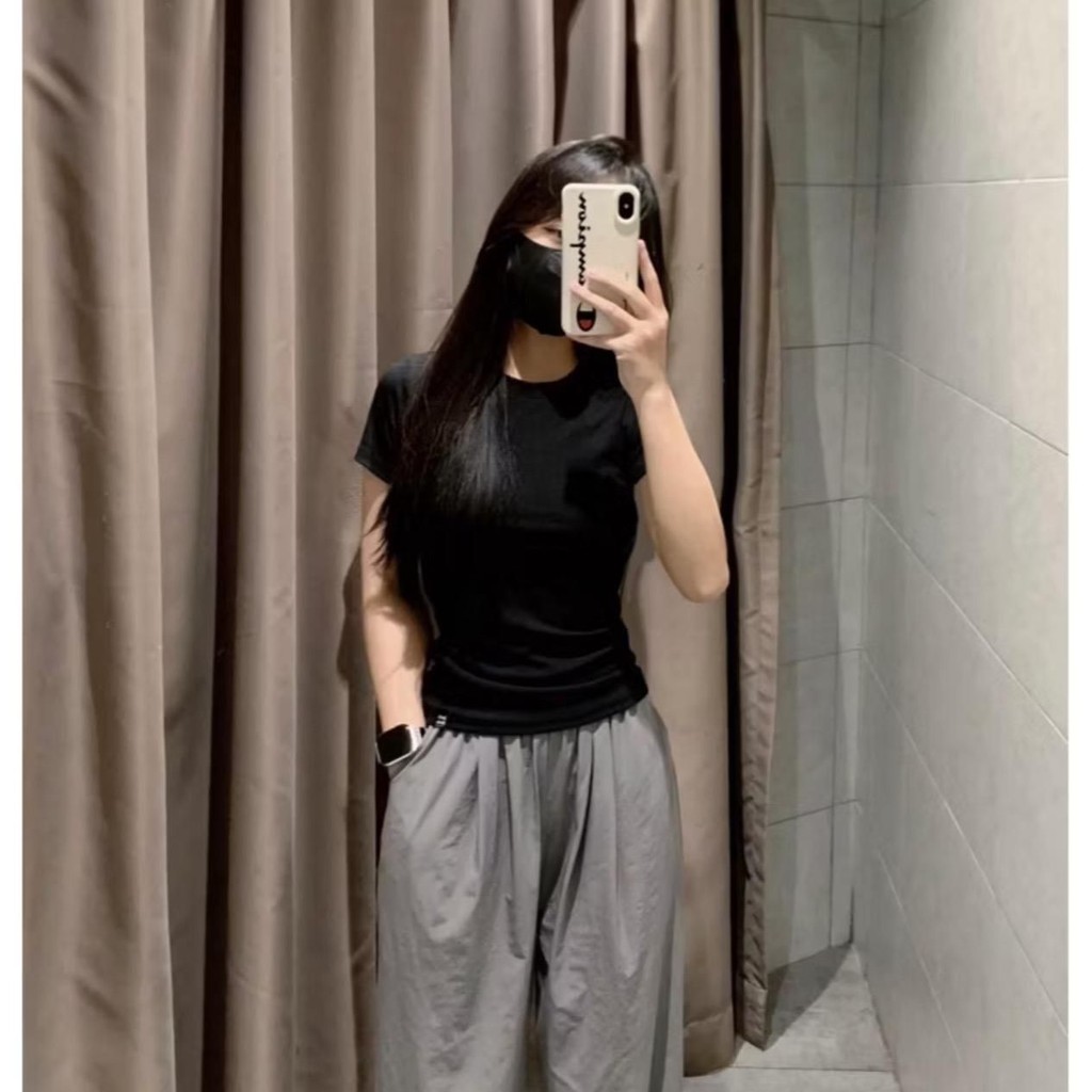 Áo Thun Ôm Body cổ Tròn Ngắn Tay Chất Gân Đẹp Có Size M L mã nh61 | BigBuy360 - bigbuy360.vn