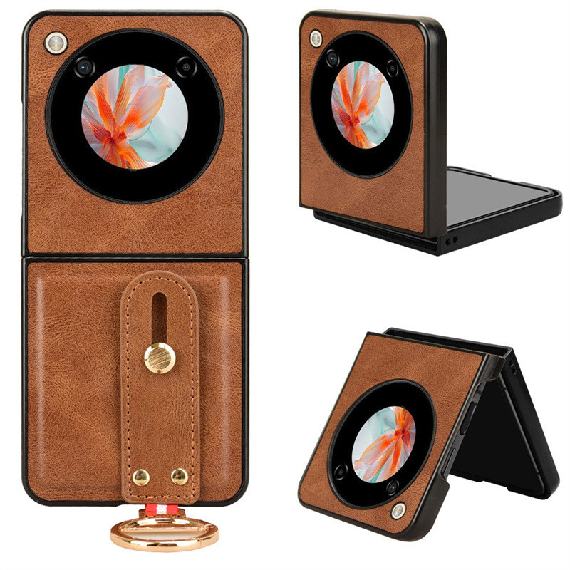 2025 Dành Cho ZTE Libero Flip 5G Ring Ốp Lưng Điện Thoại ZTE Nubia Flip Dây Treo Dây Bảo Vệ