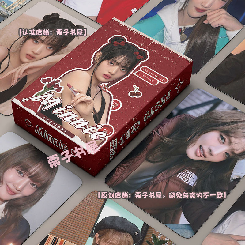 MINNIE Laser Photocard 50 Miếng gidle Photocard Hàng hóa Ginny Đơn Polaroid Phim sáng lomo Card insM