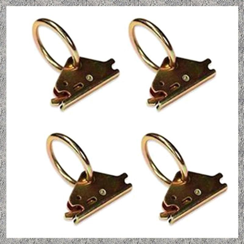 4 Gói Thép E-Track O-Ring Tie-Down Neo cho E-Track Tie-Down Hệ thống Hàng hóa an toàn trong xe kéo p