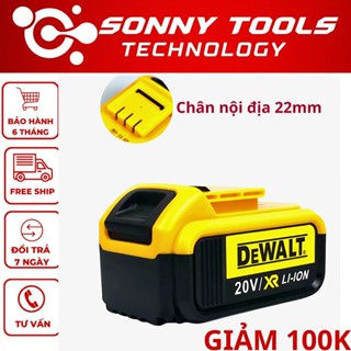 Pin 10 Cell Dewalt Chân 22mm Có Đèn Báo Pin Dòng Xả Cao