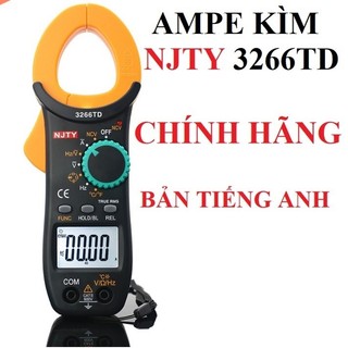  Ampe kìm dòng NJTY 3266TD Đo Tụ,Tần Số Nhiệt Độ đồng hồ vạn năng kìm kẹp dòng BẢN TIẾNG ANH 