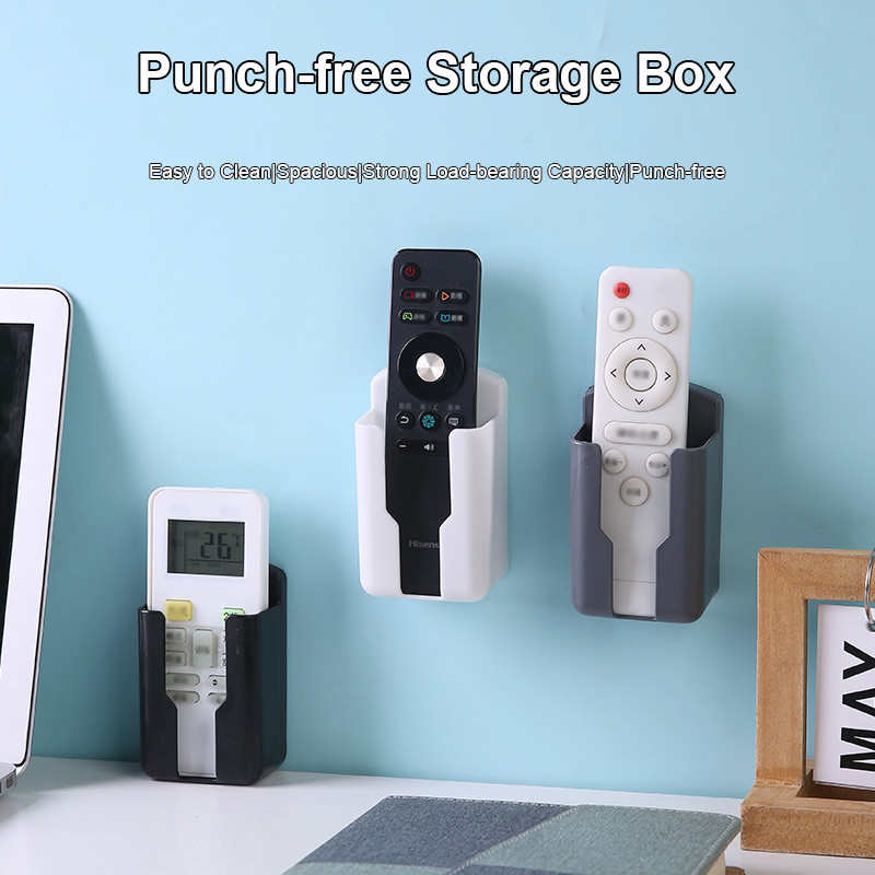 Household Bathroom Storage Box Remote Control Storage Box Punch-free Storage Box