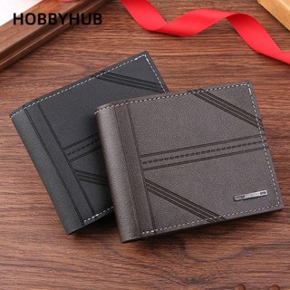 Ví đựng tiền xu HOBBYHUB, Ví nam gấp da PU, Khe cắm thẻ nhiều thẻ thời trang Hộp đựng thẻ dung lượng lớn