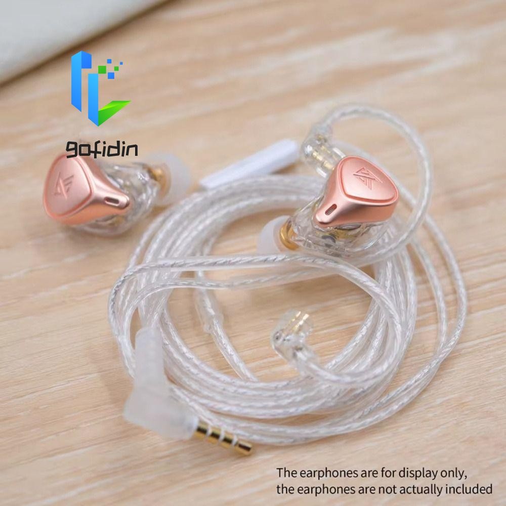 Dây tai nghe GOFIDIN KZ, có micrô Cáp tai nghe 3,5MM 2PIN KZ, Cáp nâng cấp độ cao âm thanh di động t